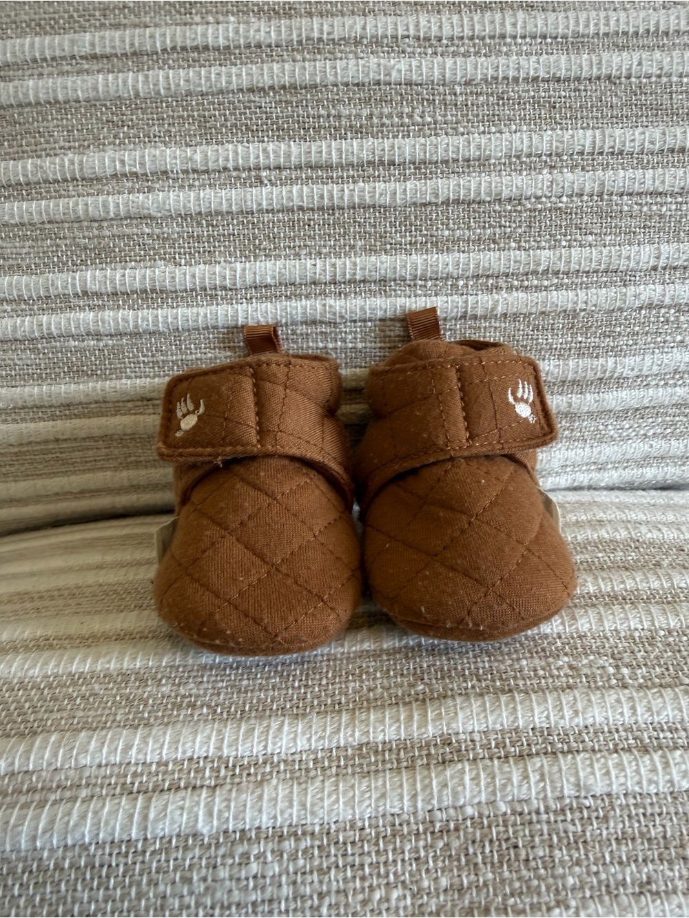 0-3 Month Bearpaw - Soft Slip-On Baby Booties